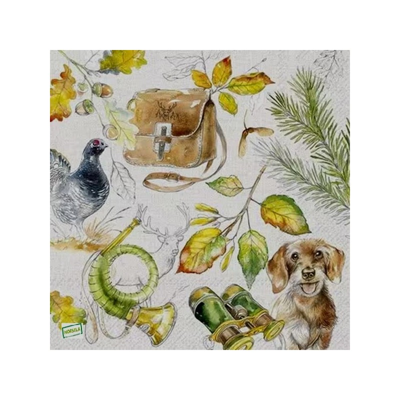 1serviette papier Chien-71