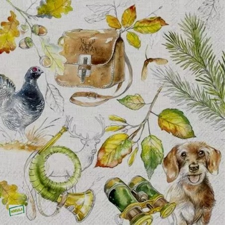 1serviette papier Chien-71