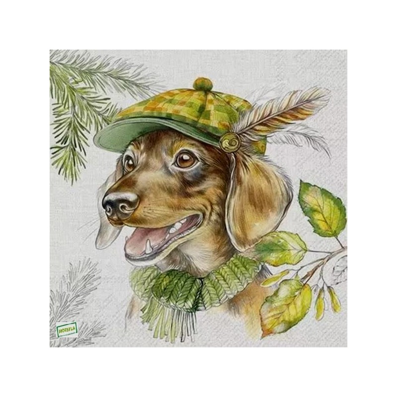1serviette papier Chien-74