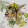 1serviette papier Chien-74