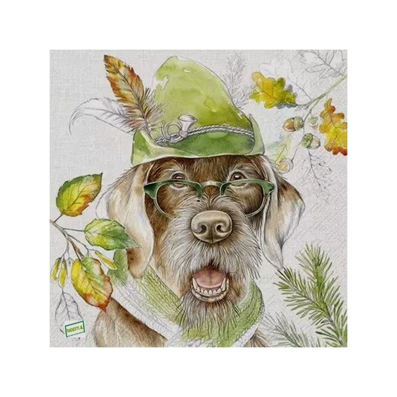 1serviette papier Chien-75
