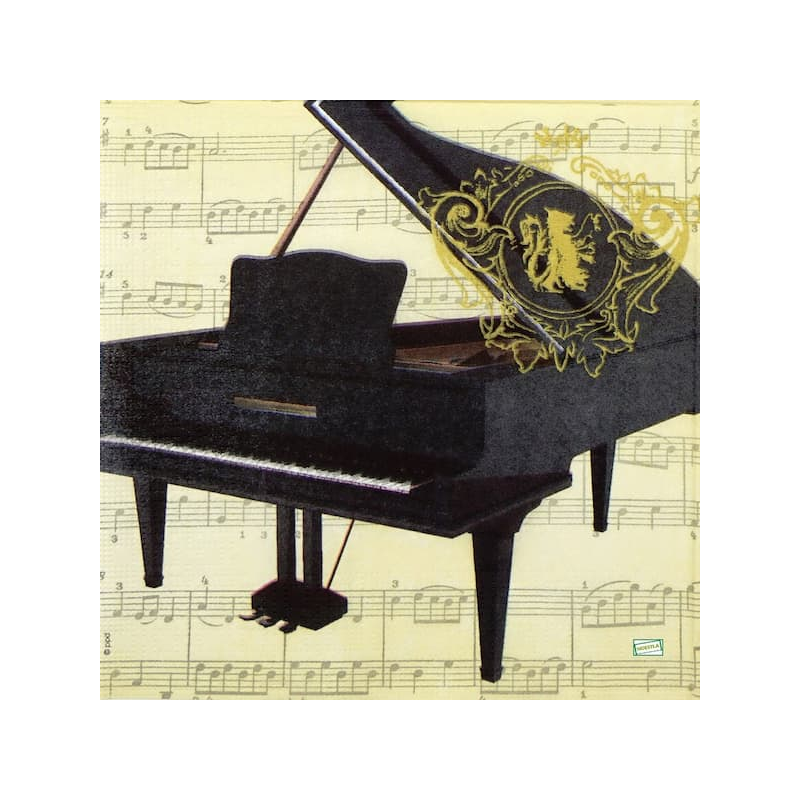1 serviette papier Musique -7