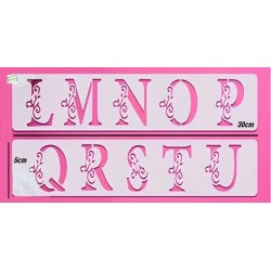 5 Pochoirs Alphabet Loisirs créatifs