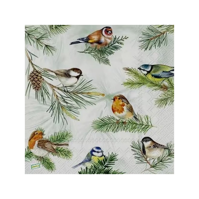 1serviette papier Oiseaux-111