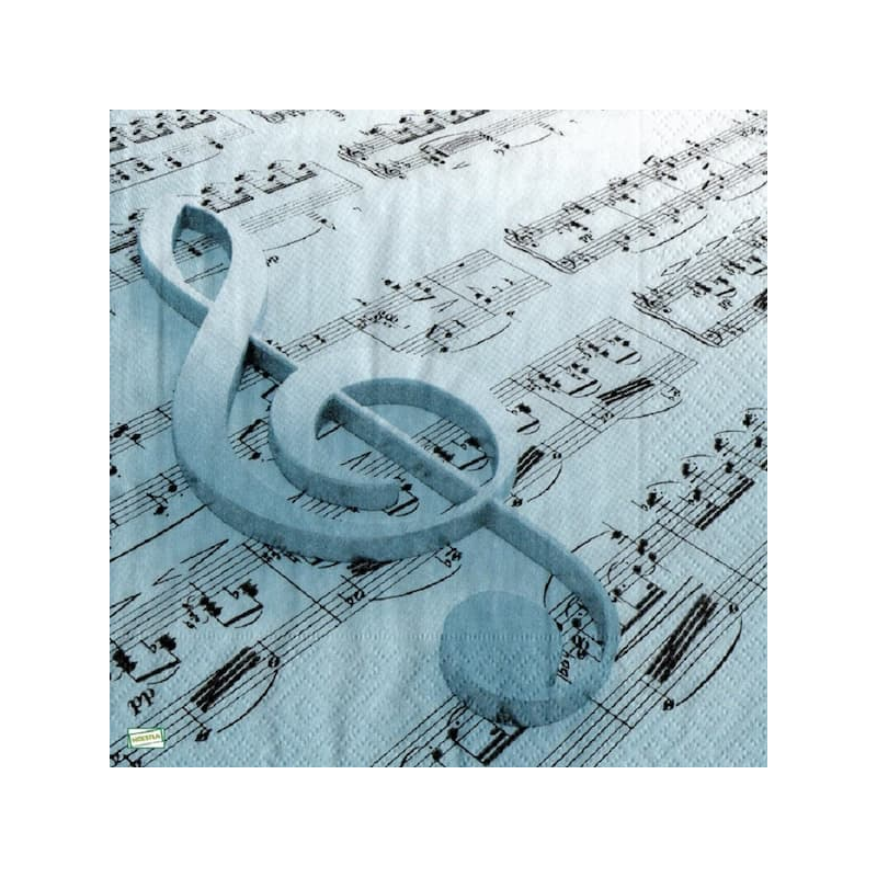 1 serviette papier Musique -10