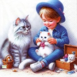 1 serviette papier Enfant -72