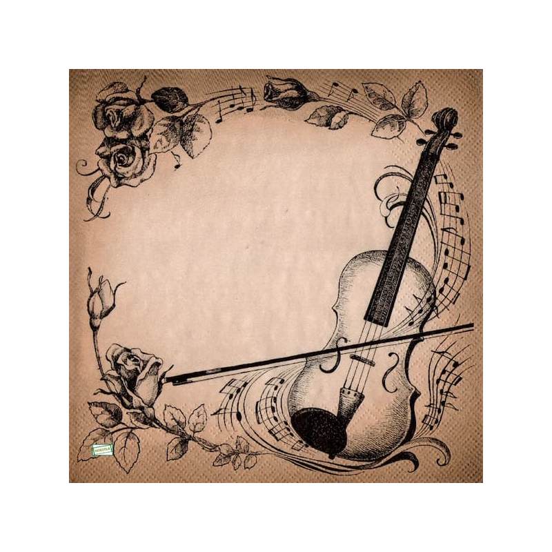 1 serviette papier Musique -13