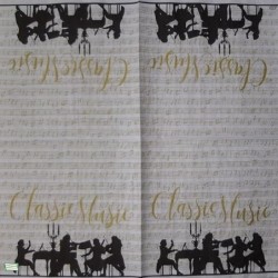 1 serviette papier Musique -14