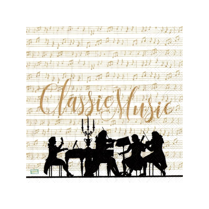 1 serviette papier Musique -14