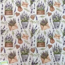 1 serviette papier Lavande -10