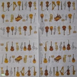 1 serviette papier Musique -15