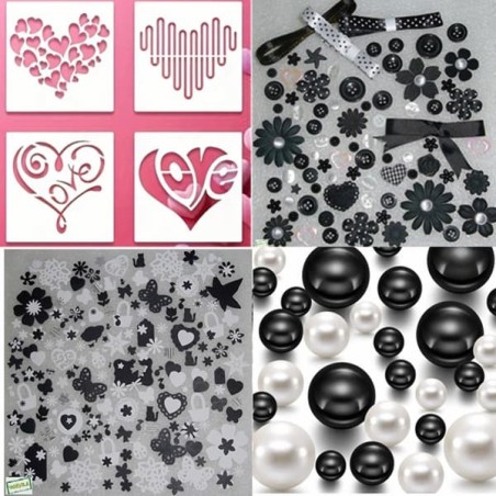 400pièces et 4 pochoirs -K5