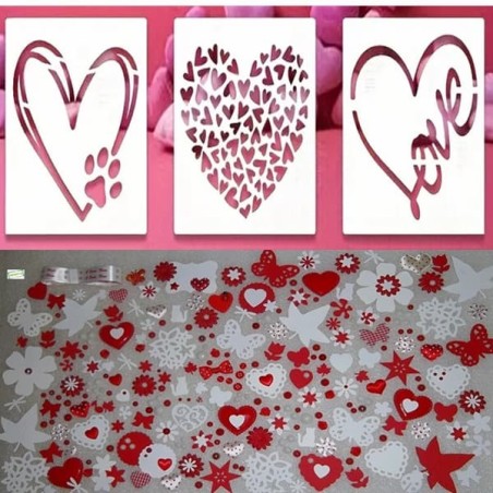 400 pièces-3 pochoirs -K9