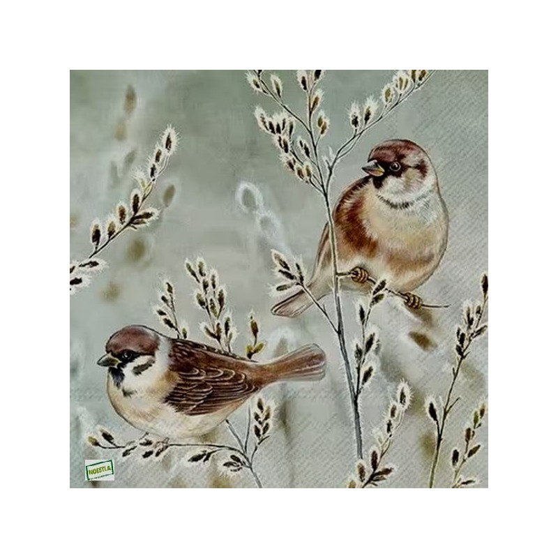 1serviette papier Moineaux-25