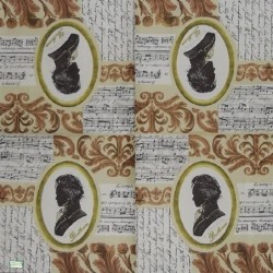 1 serviette papier Musique -20