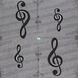 1 serviette papier Musique -21