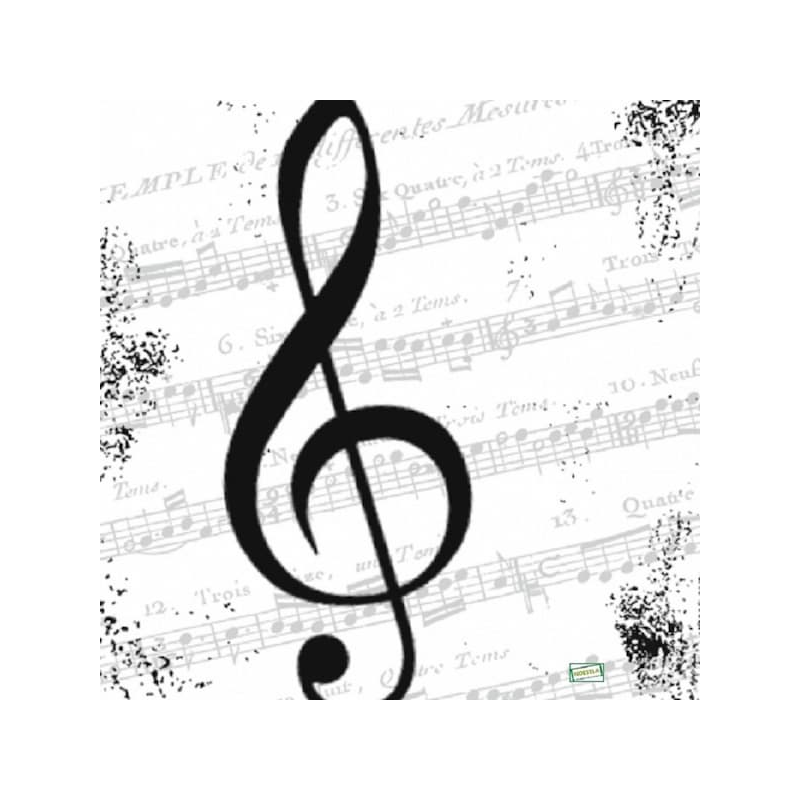 1 serviette papier Musique -21