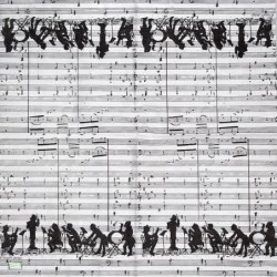 1 serviette papier Musique -24