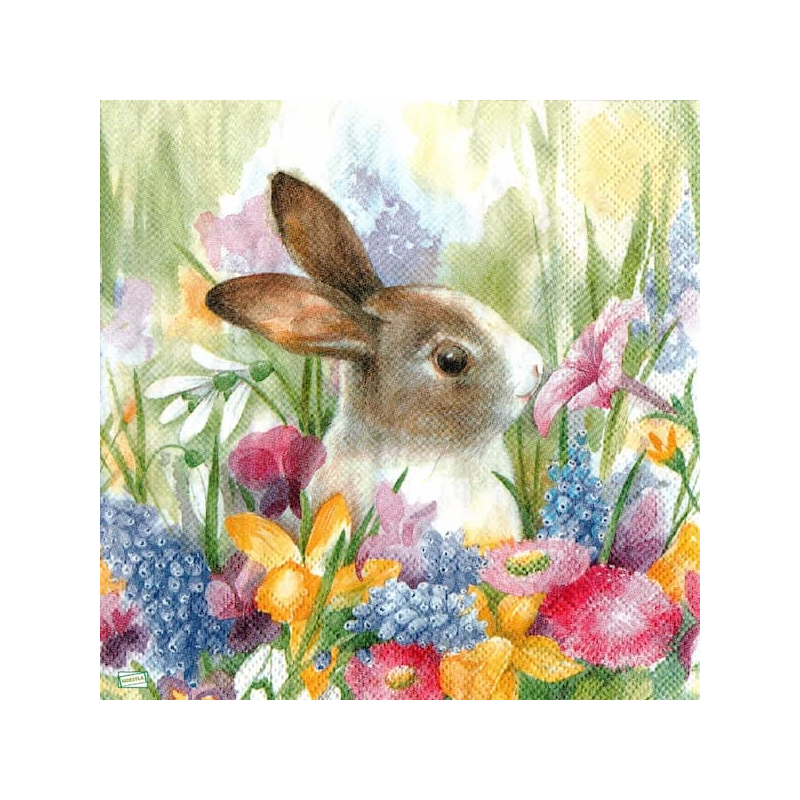 1serviette papier Le Lapin-90