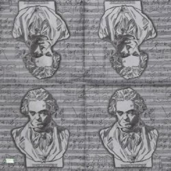 1 serviette papier Musique -25