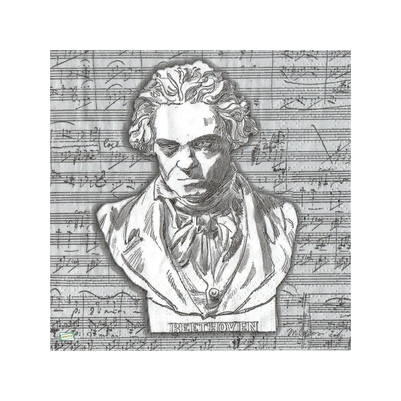 1 serviette papier Musique -25