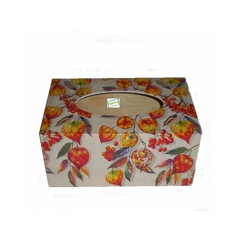 Boite mouchoirs Fleurs serviettage