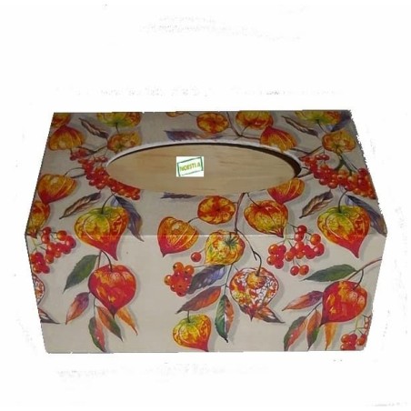 Boite mouchoirs Fleurs serviettage