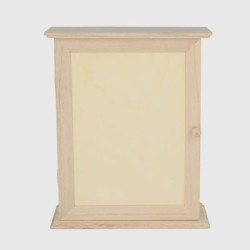 Boîte à clés en bois serviettage