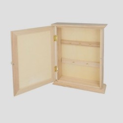 Boîte à clés en bois serviettage