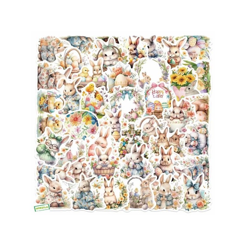 50 Autocollants de Pâques-A1