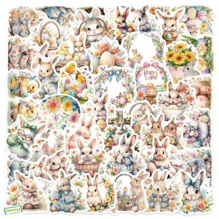50 Autocollants de Pâques-A1