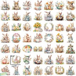 50 Autocollants de Pâques-A1