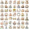 50 Autocollants de Pâques-A1