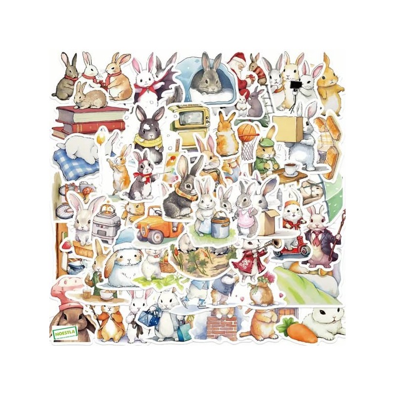 50 Autocollants de Pâques-A2