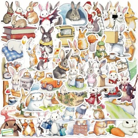 50 Autocollants de Pâques-A2