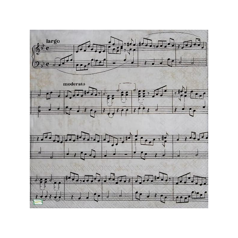 1 serviette papier Musique -26