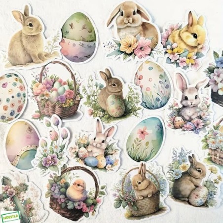 50 Autocollants de Pâques-A6