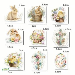 50 Autocollants de Pâques-A6