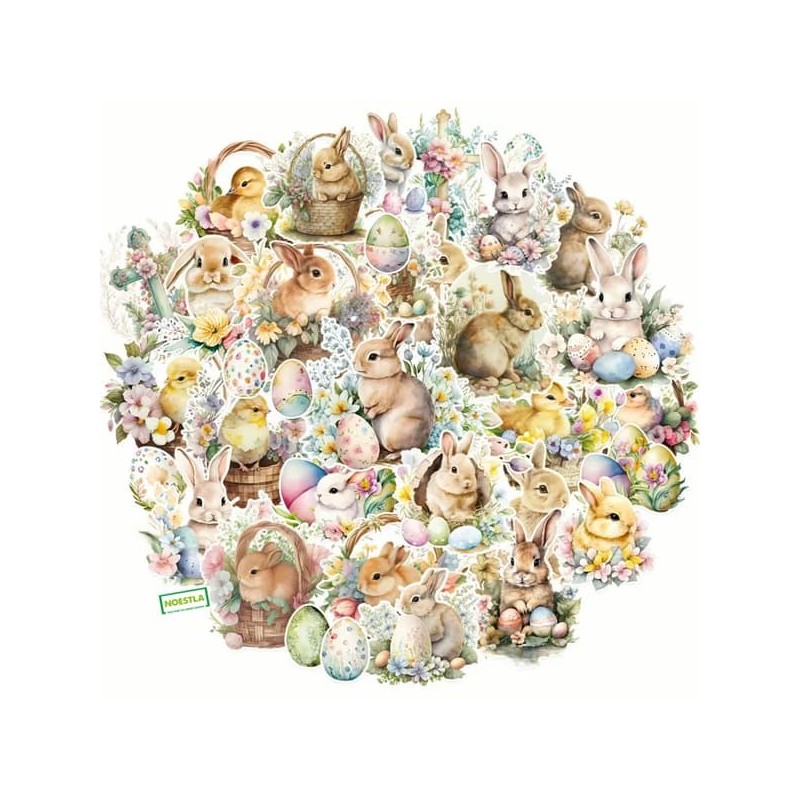 50 Autocollants de Pâques-A7