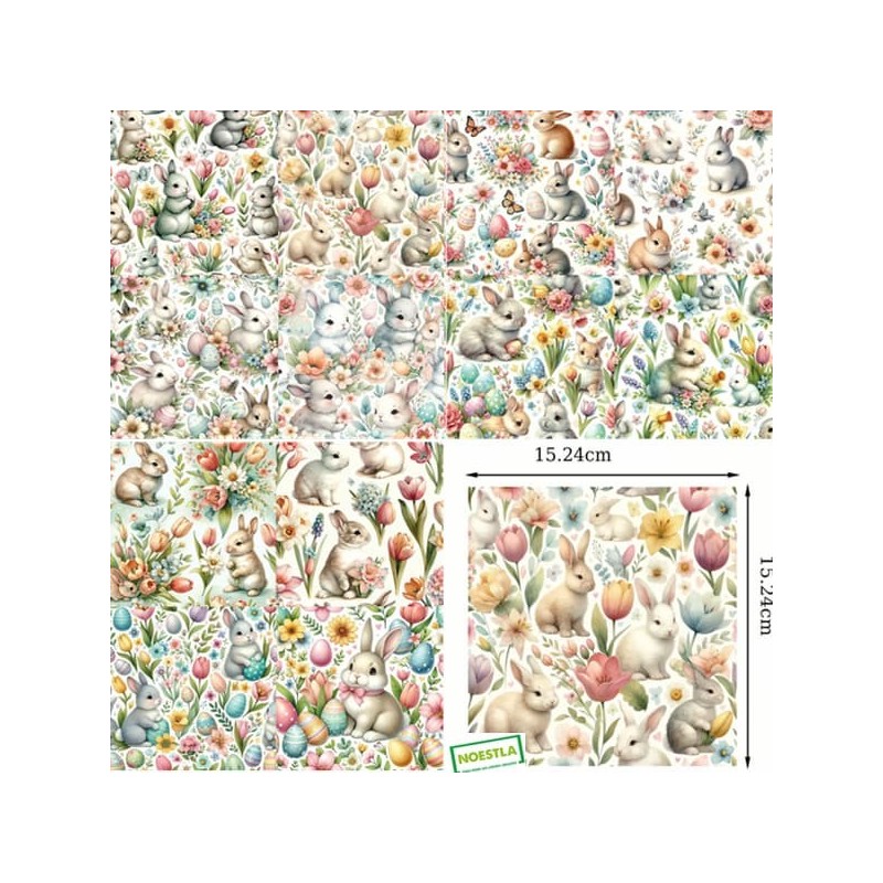 12papiers découpage Pâques-A5