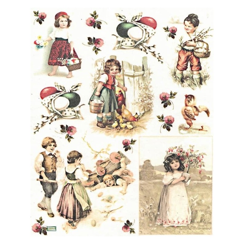 1 papier de riz Pâques-R481