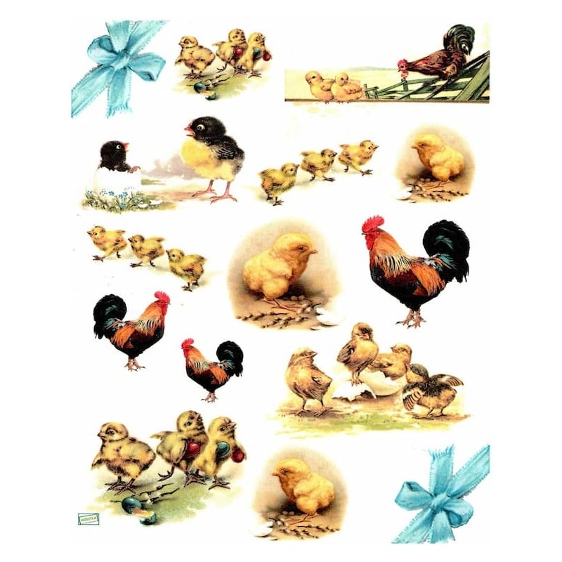 1 papier de riz Pâques-R288