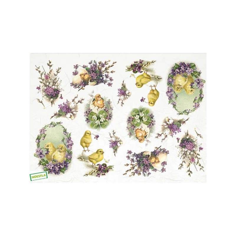 1 papier de riz Pâques-R299