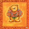 1 serviette papier Ourson -2