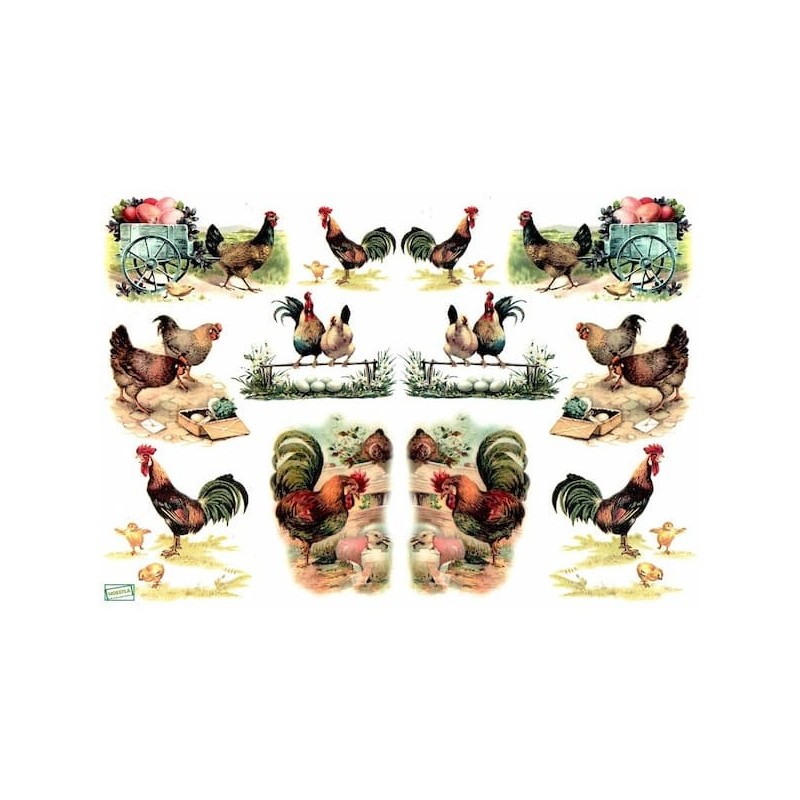 1 papier de riz Pâques-R471