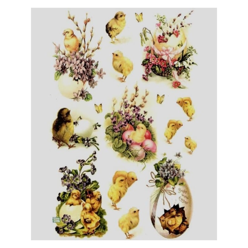 1 papier de riz Pâques-R482