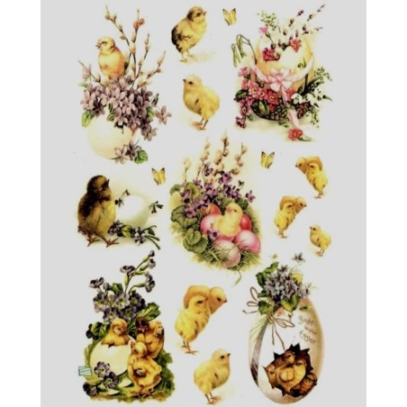 1 papier de riz Pâques-R482