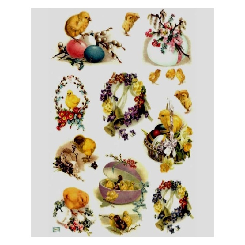 1 papier de riz Pâques-R486