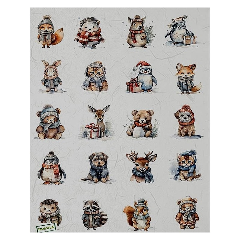 Papier de riz Animaux-R1144L