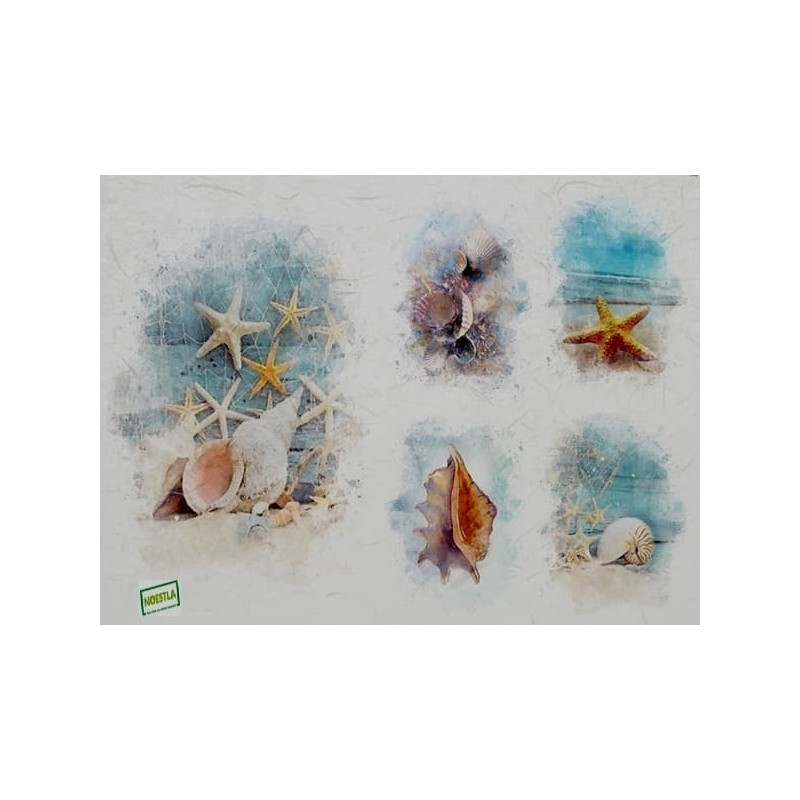 1 papier de riz La Mer -R1611